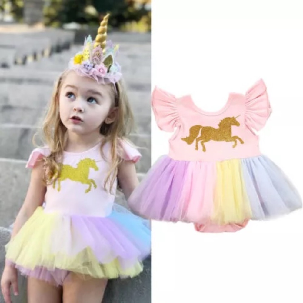 Unicorn Tutu Onesie 🦄 and Headband